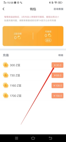 择TA怎么充值2